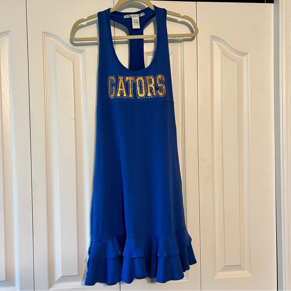 Chicka-d UF GATORS Athletic Dress Ruffles T-Strap Florida 🐊 Size Large - Picture 7 of 8